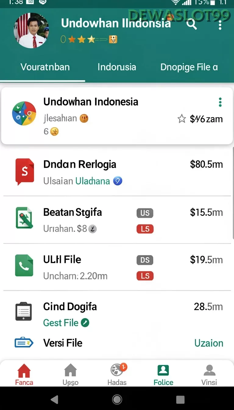 Cuplikan layar FW66 — pengaturan akun